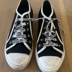 Dior Black Canvas Sneakers